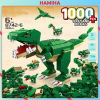 Bộ Lego Siêu To 6 trong 1 Động Vật Khủng Long Trex ,Xe Tăng Bọc Thép , Lego xe Cẩu , Tàu Con Thoi Lắp Ghép Mô Hình