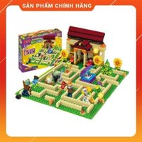 Bộ lego xếp hình hoa quả nổi giận plant and zombies - Mê cung 387 miếng
