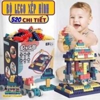 Bộ Lego Xếp Hình Lắp Ráp Cho Bé 520 Hạt