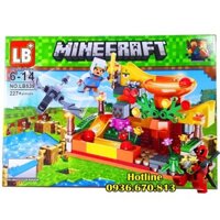 Bộ Lego Xếp Hình Mineecraft My World Nhà Máy Sản Xuất Kẹo. Gồm 227 Chi Tiết. Lego Ninjago Lắp Ráp Đồ Chơi Cho Bé.