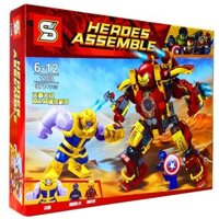 Bộ Lego Xếp Hình Ninjago Super Heroes Marvel Người Sắt. Gồm 371 Chi Tiết. Lego Ninjago Lắp Ráp Đồ Chơi Cho Bé.