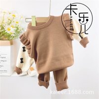 Bộ Len Cho Bé Gái Sơ Sinh, Bộ Len Mùa Đông Cho Bé Bé Gái Size 5-13kg