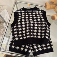 Bộ len gile quần đùi cho bé gái năng động dễ thương từ 2- 7 tuổi. Áo gile len + quần đùi cho bé gái chất đẹp. PUN KIDS.