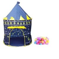 Bộ lều bóng hình lâu đài kèm 50 quả bóng nhựa (Xanh)