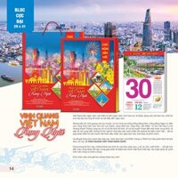 Bộ Lịch Bloc Cực Đại 29x41CM, Bìa Treo Metalize Hologam 7 Màu