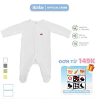 Bộ liền thân, bodysuit liền tất cho trẻ sơ sinh Boube, vải Cotton organic thoáng mát- Size Newborn