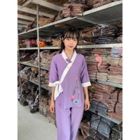 BỘ LINEN TƠ PHỐI SEN