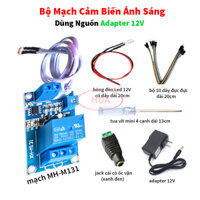 Bộ Linh Kiện Mô Đun Cảm Biến Ánh Sáng XH-M131 Điều Khiển Bằng Relay 12V, Dùng Cho Học Sinh Thực Hành Môn Công Nghệ 8