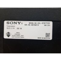 Bộ linh kiện TIVI SONY KDL-42W700B: Cáp tín hiệu, Main, bo nguồn, loa, phím nguồn + đèn báo nguồn, bo T con, chân đế.