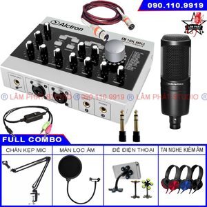 Bộ livestream Alctron U16K MK3 + Micro thu âm Technica AT2020