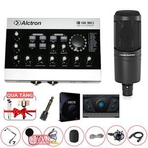 Bộ livestream Alctron U16K MK3 + Micro thu âm Technica AT2020