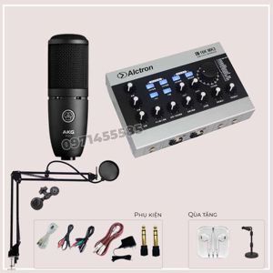 Bộ livestream Alctron U16K MK3 + Micro thu âm AKG P120
