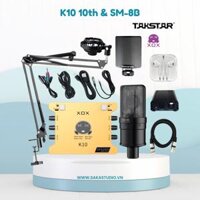 Bộ Livestream XOX K10 K10 + Micro Takstar SM-8B (2nd Gen)
