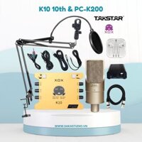 Bộ Livestream XOX K10 + Micro Takstar PC-K200 (2nd Gen)