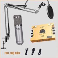Bộ livestream XOX K10 Micro thu âm BM900 chính hãng