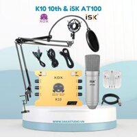 Bộ Livestream XOX K10 + Micro iSK AT100