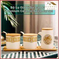 Bộ Lọ Gia Vị Sứ Cao Cấp - Premium Ceramic Spice Jar Set ❤️Hanrui Offical❤️