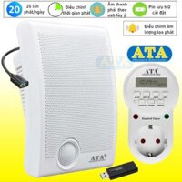 Bộ loa báo giờ phát nhạc chuông tự động hẹn giờ ATA AT-VP20 (30 kiểu nhạc chuông tùy chọn)(20 lần phát nhạc/ngày)
