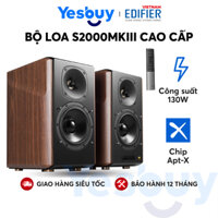 Bộ loa bluetooth Bookshelf Hifi cao cấp EDIFIER S2000MKII - Công nghệ aptX - Kèm dây Monster Cable 2RCA ra 4RCA 2M - Hàng chính hãng