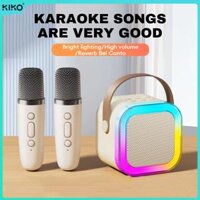 Bộ loa Bluetooth di động MOUMI K12 chính hãng có Mic không dây cho gia đình Karaoke chờ lâu