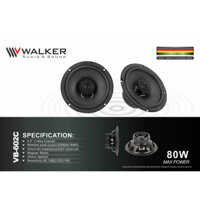 Bộ Loa đồng trục Walker 602C Chính Hãng Germany âm Treble đẳng cấp Thương Hiệu Đức chuyên dụng gắn cho xe hơi