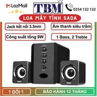 Bộ Loa Máy Tính USB SADA D202 + Tặng Bật Lửa Khò Kiêm Đồng Hồ Cầm Tay