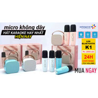 Bộ Loa Micro Karaoke KTV mini kết nối Bluetooth dễ thương, loa bluetooth siêu hay sang trọng nhỏ gọn