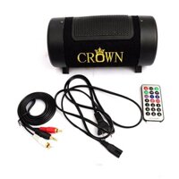 Bộ Loa phát nhạc Crown số 4 (Đen) và USB tạo Bluetooth