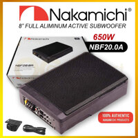 Bộ Loa SUB siêu trầm đặt gầm ghế xe ô tô, thương hiệu Nhật Bản cao cấp NAKAMICHI NBF20.0A - Kích thước Bass 8 inch - HÀNG NHẬP KHẨU