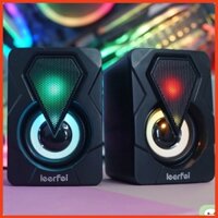 Bộ Loa Vi Tính Cao Cấp  Loa Máy Tính PC Laptop Mini Đèn Led Đổi Màu Cực Chất Loa đèn Led RGB