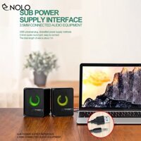 Bộ Loa Vi Tính Di Động T WolF Model Vofull S3 Đèn LED RGB Chuyển Màu Công Suất 6W Nguồn USB