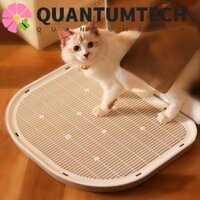 Bộ lọc bẫy mèo QUANTUMTECH, Thảm xả rác mèo chống trượt, Đồ dùng cho thú cưng Dễ dàng làm sạch Tấm lót rác mèo hai lớp chống rò rỉ có thể tái sử dụng trong nhà