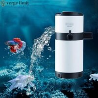 Bộ lọc chìm bể cá VERGE LIMIT, Máy bơm oxy im lặng bằng nhựa, Bồn cầu hút có thể tháo rời 8 / 12 / 18 / 25W Bộ lọc phân cá lưu thông nước Tăng oxy