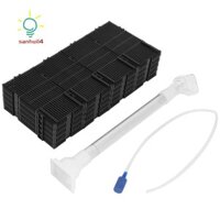 Bộ lọc đáy bể cá bằng nhựa màu đen 20 chiếc + Ống dẫn khí + Ống