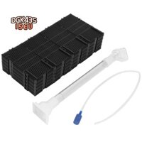 Bộ lọc đáy bể cá bằng nhựa màu đen 20 chiếc + Ống dẫn khí + Ống