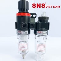 Bộ lọc đôi khí nén có van điều áp SNS AFC2000 – Lọc tách nước khí nén ( chính hãng SNS )