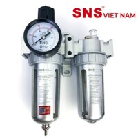 Bộ lọc đôi khí nén có van điều áp SFC300 – Lọc tách nước khí nén ( chính hãng SNS )