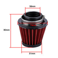 Bộ lọc không khí 38mm Đầu nấm nhỏ Xe máy Đầu vào không khí Sửa đổi Bộ lọc không khí xả