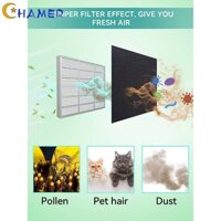 Bộ lọc không khí xốp xốp than hoạt tính màu đen 1m Bộ lọc tấm lót ngâm tẩm [chamer]