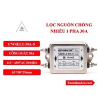 Bộ Lọc Nguồn Chống Nhiễu 1 Pha OMNICOM CW4EL2-30A-S