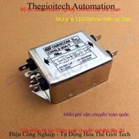 Bộ Lọc nguồn chống nhiễu Omnicom 1 pha EMI  220V20A Thiết Bị Đầu Cuối Bộ Lọc EMI CW4L2-20A-T 115V/250V 20A 50/60Hz