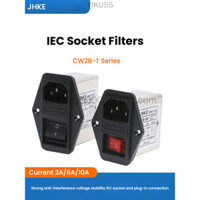Bộ lọc nguồn hifi CW2B-10A-T / CW2C-10A-T Ổ cắm lọc EMI 220V chống nhiễu