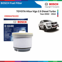 Bộ lọc nhiên liệu BOSCH Fuel Filter, TOYOTA Hilux Vigo 2.5 Diesel Turbo đời xe 2002 đến 2014