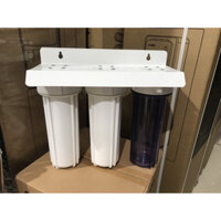 Bộ Lọc Nước Đầu Nguồn - 3 Cốc Lọc 10 inch- Kèm Giá + Bộ Lõi Lọc + Tay Vặn Cốc