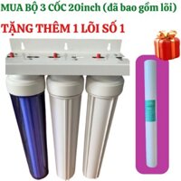 BÔ LỌC NƯỚC SINH HOẠT 20 in BỘ SP GỒM LOI123,PASS TREO,TAY VẶN