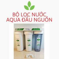 bộ lọc nước sinh hoạt aqua 3 cấp 10 inch lọc zen 21. bộ cốc lọc nước thô đầu nguồn 123 aqua 10 inch zen 21