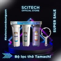 Bộ lọc nước sinh hoạt, bộ ba lọc thô 10 inch Tamachi by Scitech 3 cấp lọc - Hàng chính hãng - Bộ ba 10 inch ren 21