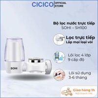 Bộ lọc nước Sohi lọc sạch nước an toàn, máy lắp trực tiếp tại vòi nước không mùi