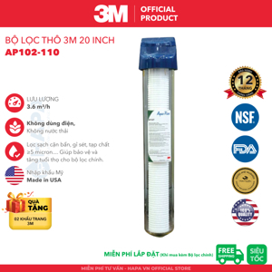 Bộ lọc thô 20'' AP102T - 110