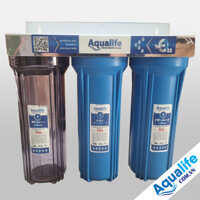 Bộ lọc thô 3 cấp 10 inch xanh Aqualife